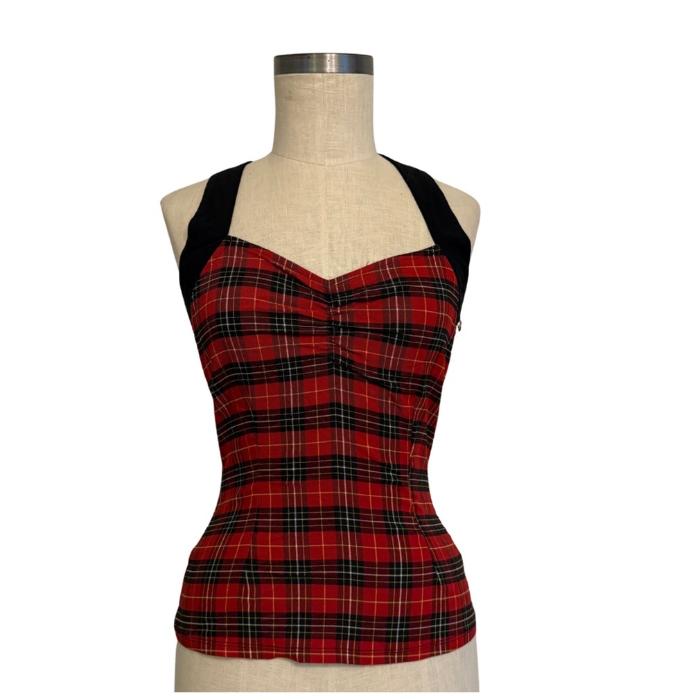 Unique Vintage Plaid Top - size S